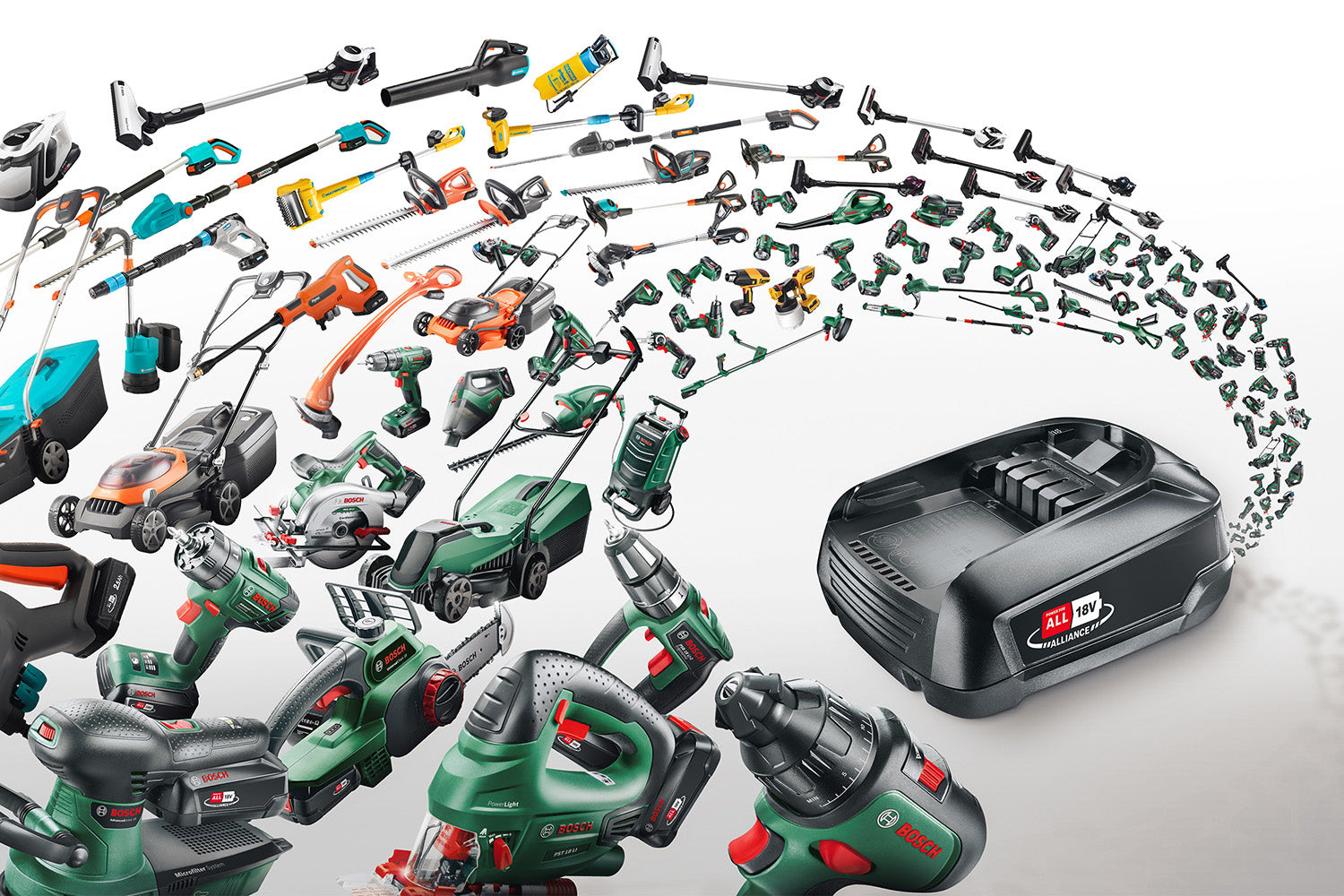 Kabellose Gartenpflege mit dem Bosch POWER FOR ALL Akku
