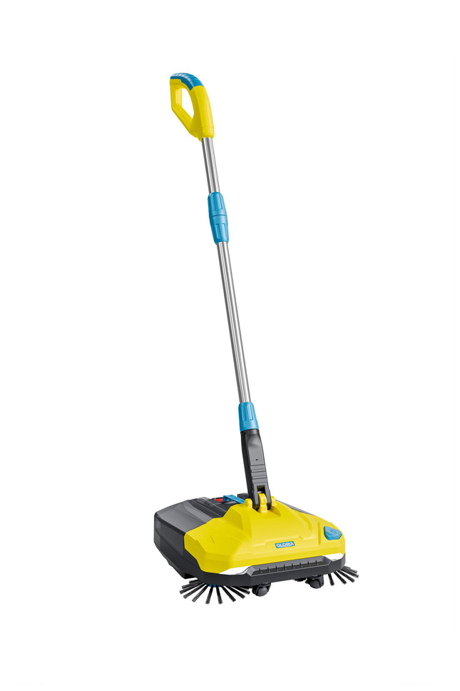 GLORIA EasySweep 18V Akku-Kehrsystem mit Akku und Ladegerät – Outdoor-Staubsauger für Terrasse, Einfahrt und Garage