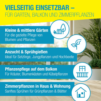 GLORIA prima 3 Drucksprüher – vielseitig einsetzbar: kleine & mittlere Gärten, Sträucher und Beete, Balkonpflanzen sowie Zimmerpflanzen