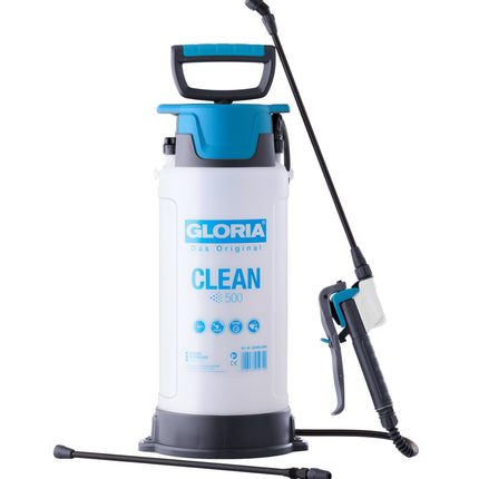 GLORIA CLEAN 500 Profi-Drucksprühgerät 5 Liter für saure und alkalische Reinigungsmittel pH 2–12