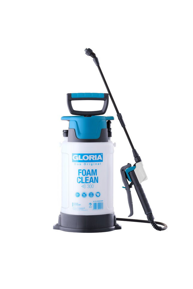 GLORIA FOAMCLEAN 300 Schaumsprühgerät 3 Liter für Fahrzeug- und Maschinenreinigung mit 110° Flachstrahldüse