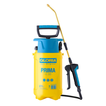 Gloria Prima 300 Drucksprüher 3 Liter mit Sprühlanze und verstellbarer Messingdüse