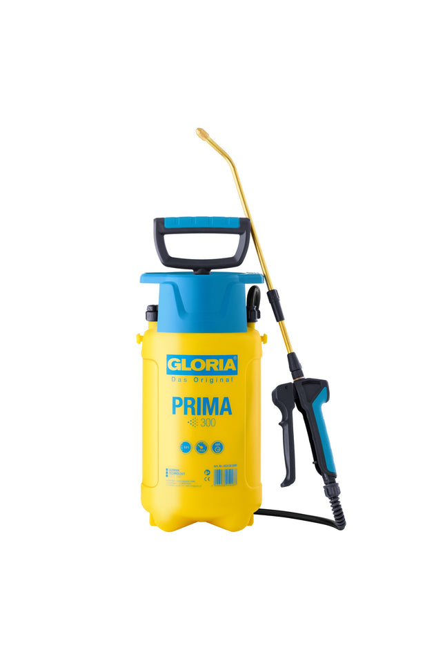 Gloria Prima 300 Drucksprüher 3 Liter mit Sprühlanze und verstellbarer Messingdüse