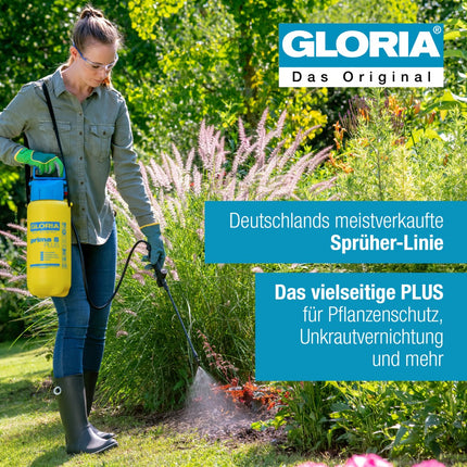 GLORIA prima 5 PLUS Drucksprüher im Einsatz – Pflanzenschutz & Unkrautvernichtung; Deutschlands meistverkaufte Sprüher-Linie