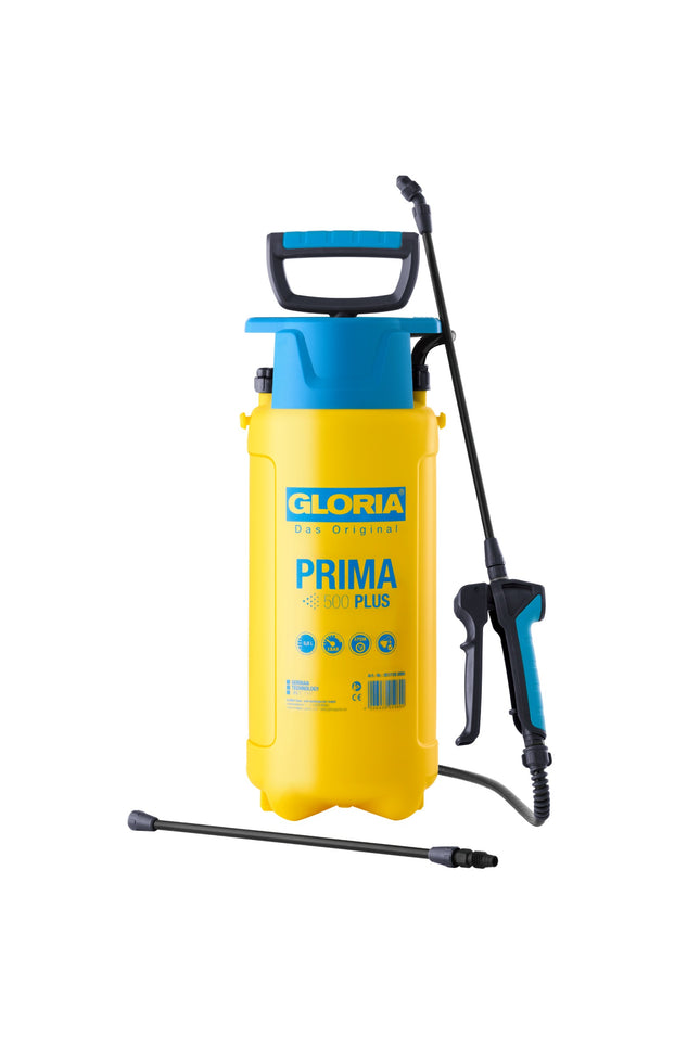 Gloria prima 500 PLUS Drucksprüher 5 Liter mit Verlängerungslanze