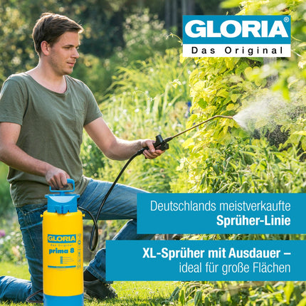 GLORIA prima 8 Drucksprüher im Einsatz – XL-Sprüher für große Flächen mit langer Sprühdauer