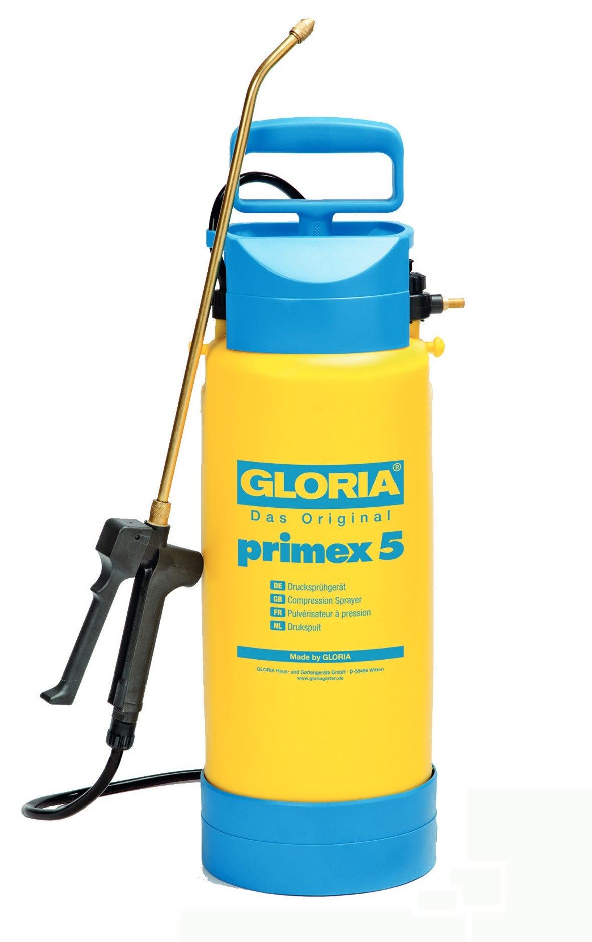 Drucksprühgerät primex 5 – Komfortable Pflanzenpflege mit starker Pump – GLORIA Shop