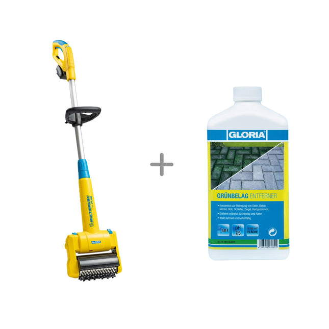 VORTEILSSET: MultiBrush li-on (ohne Akku) mit 2x Grünbelagentferner